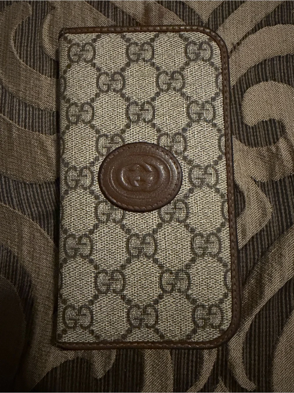 Gucci Monogram Canvas Phone Case with credit card slots